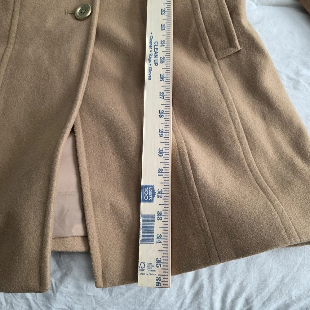 Michael Kors Belted Camel Wool Blend Coat XL - Picture 9 of 10